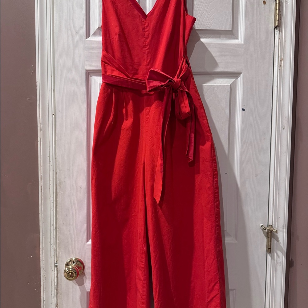 J. Crew Vibrant Red Jumpsuit
